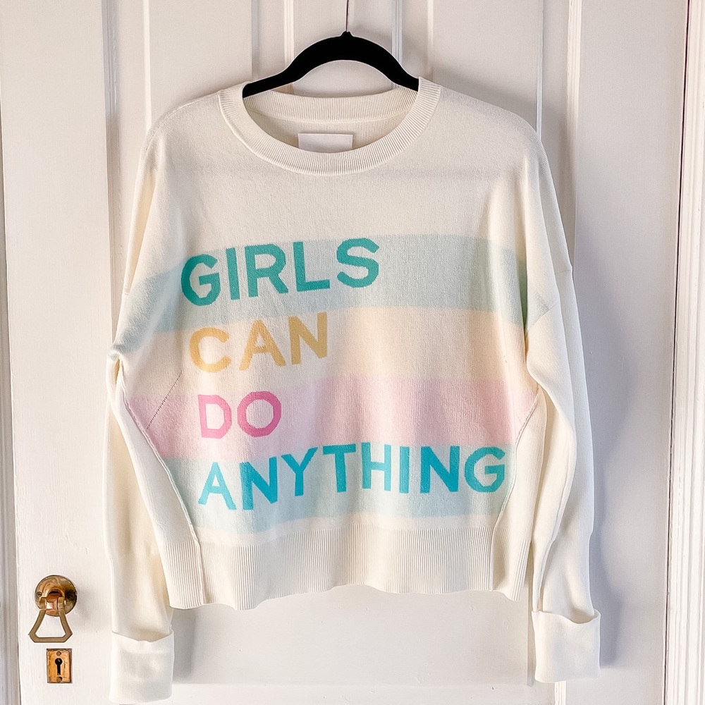 Zadig & Voltaire Girls Can Do Anything Knit Sweater XS
